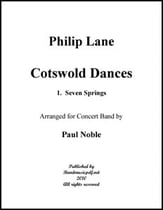 Cotswold Dances Movt. 1 Seven Springs Concert Band sheet music cover